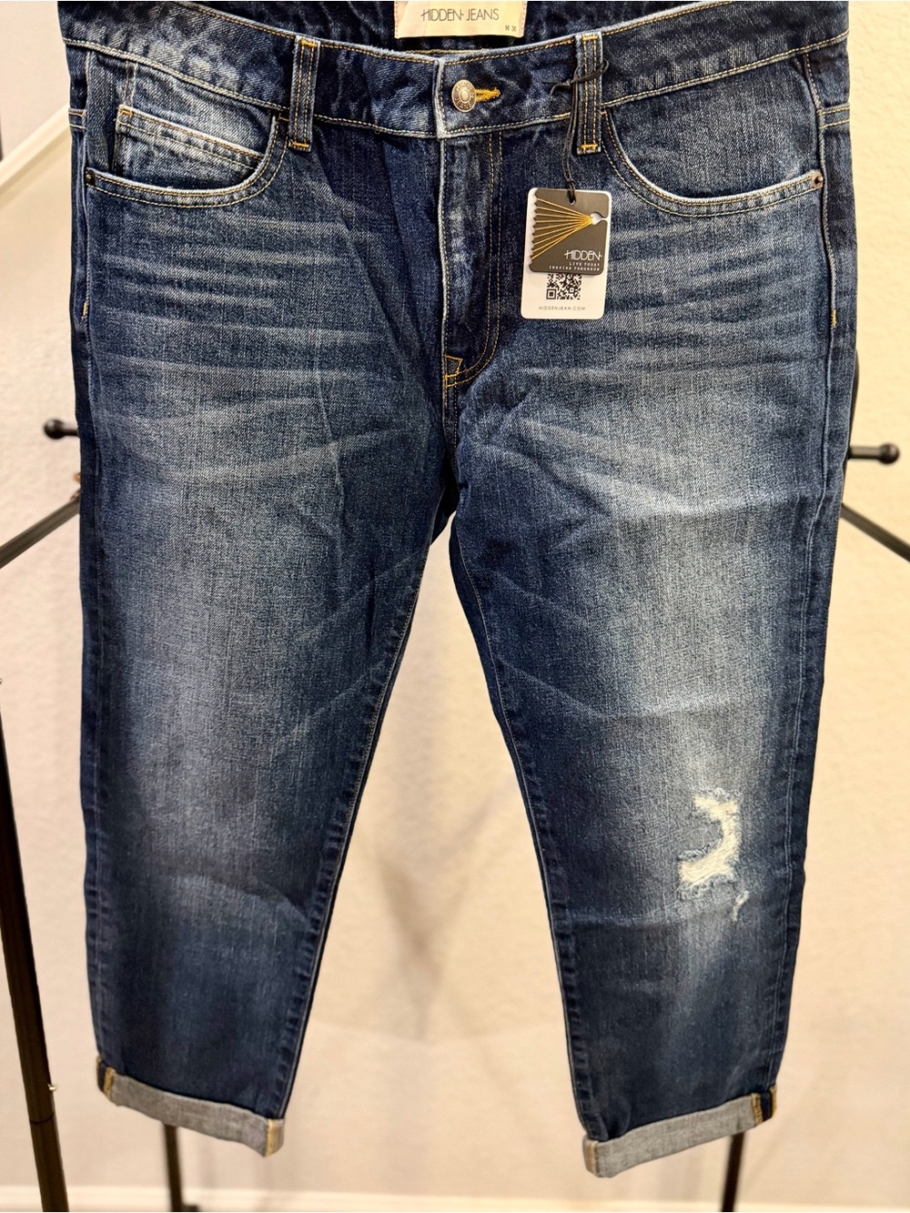 HIDDEN Jeans Last Boyfriend Slouch Cropped Jeans – Size 30 | NWT